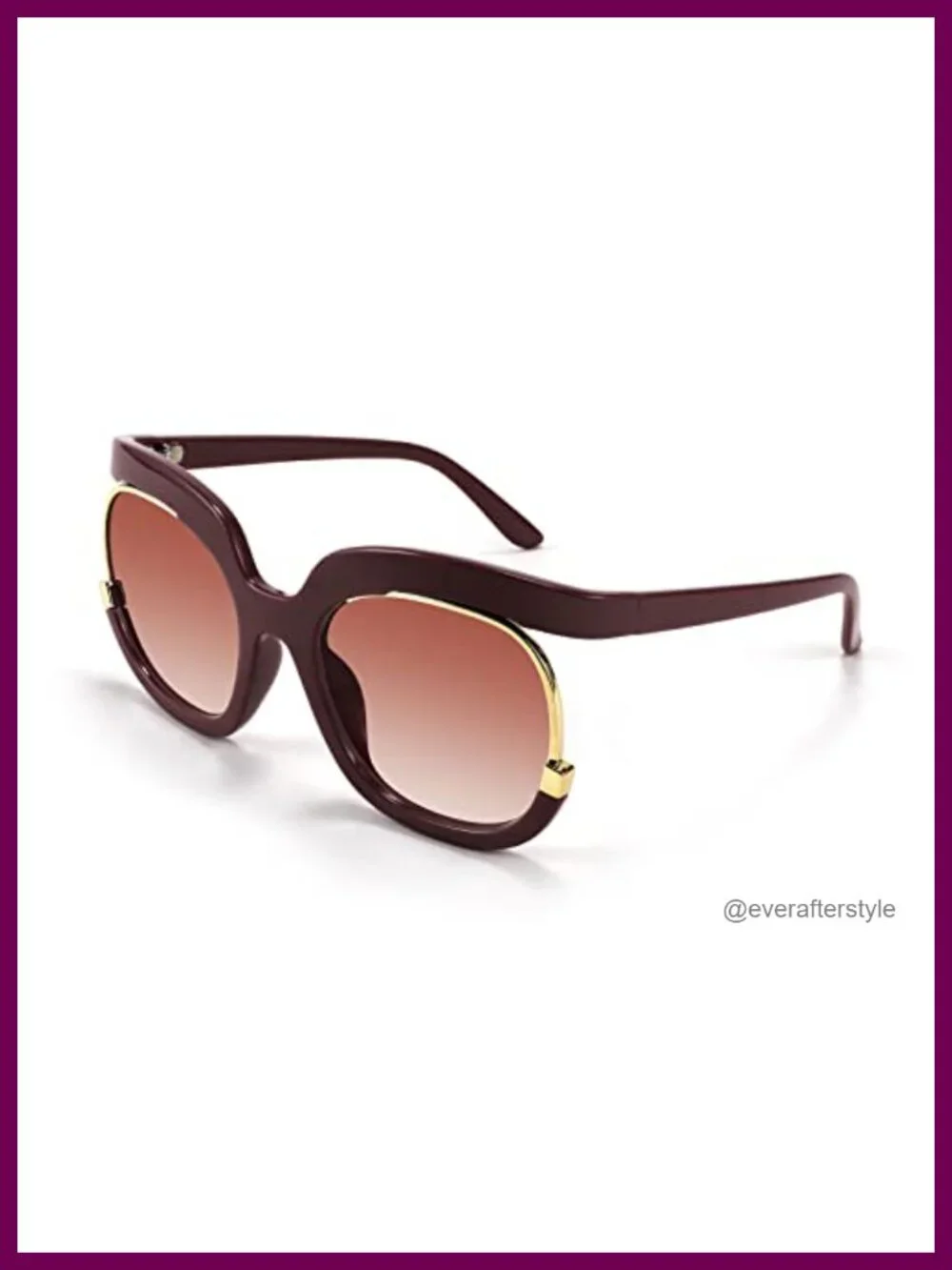 Retro Oversized Square Sunglasses UV400 Protection